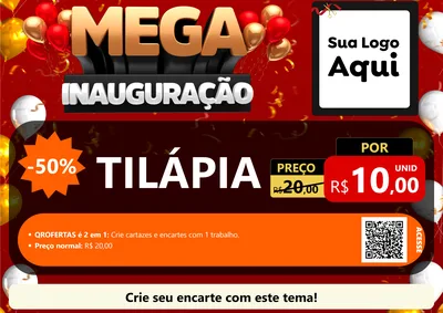 Modelo de Cartaz para Cartaz A4 Horizontal