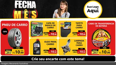 Modelo de TV para TV Horizontal com o tema Fecha Mês para Auto peças