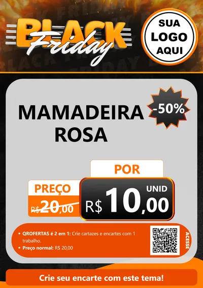 Modelo de Cartaz para Cartaz A4 Vertical com o tema Black Friday para Bebês