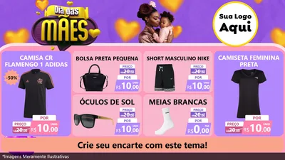 Modelo de TV para TV Horizontal com o tema Dia das Mães para Roupas e acessórios