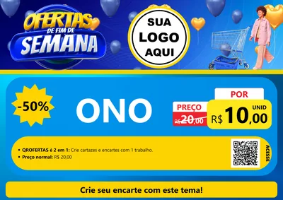 Modelo de Cartaz para Cartaz A4 Horizontal com o tema Ofertas de Fim de Semana para Óticas