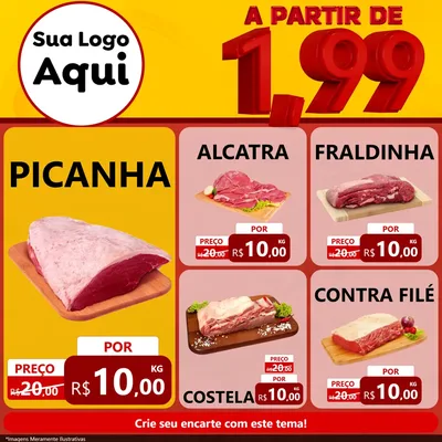 Modelo de Rede Social para Feed Facebook com o tema A Partir de Um e Noventa e Nove - 1,99