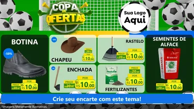 Modelo de TV para TV Horizontal com o tema Copa De Ofertas para Agropecuária