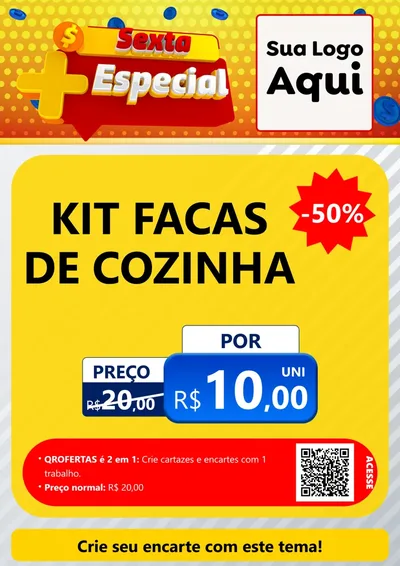Modelo de Cartaz para Cartaz A4 Vertical com o tema Sexta Mais Especial para Utilidades Domésticas