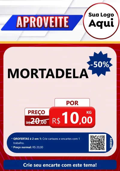 Modelo de Cartaz para Cartaz A4 Vertical com o tema Aproveite para Frios e Laticínios