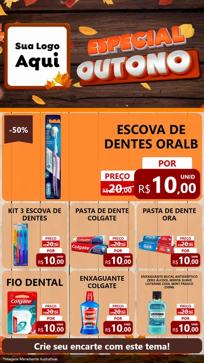 Modelo de Rede Social para Stories com o tema Especial Outono para Higiene Pessoal
