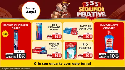 Modelo de TV para TV Horizontal com o tema Segunda Imbatível para Higiene Pessoal