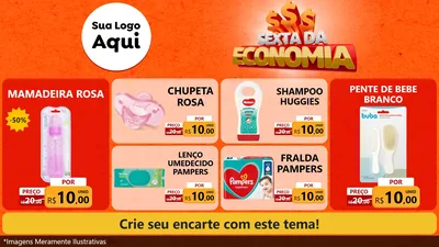 Modelo de TV para TV Horizontal com o tema Sexta da Economia para Bebês