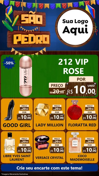 Modelo de Rede Social para Stories com o tema São Pedro para Perfumes