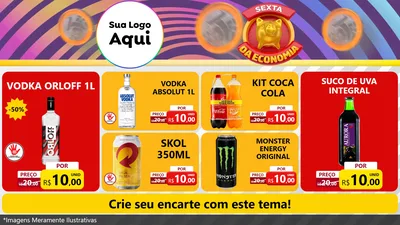 Modelo de TV para TV Horizontal com o tema Sexta da Economia para Distribuidora de bebidas
