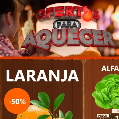 Modelo de Rede Social para Feed Facebook com o tema Ofertas Para Aquecer para Hortifrúti