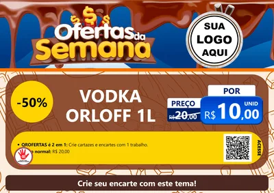Modelo de Cartaz para Cartaz A4 Horizontal com o tema Ofertas da Semana - Páscoa para Distribuidora de bebidas