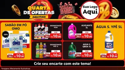 Modelo de TV para TV Horizontal com o tema Quarta de Ofertas Imbatíveis para Produtos de Limpeza