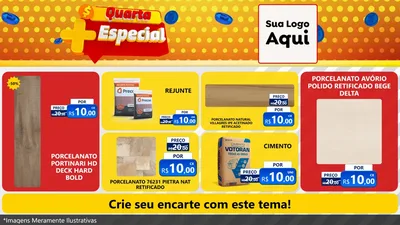 Modelo de TV para TV Horizontal com o tema Quarta Mais Especial para Pisos e revestimentos