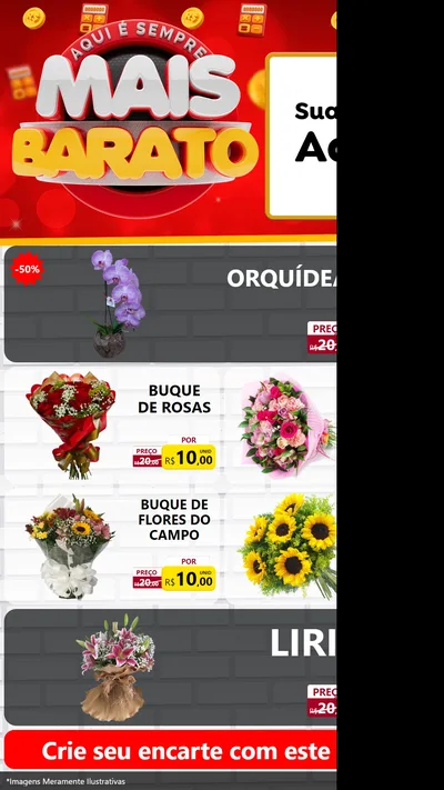 Modelo de TV para TV Vertical com o tema Mais Barato para Floricultura e jardim
