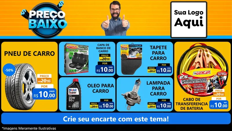 Modelo de TV para TV Horizontal com o tema Preço Baixo para Auto peças