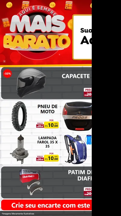 Modelo de TV para TV Vertical com o tema Mais Barato para Moto peças