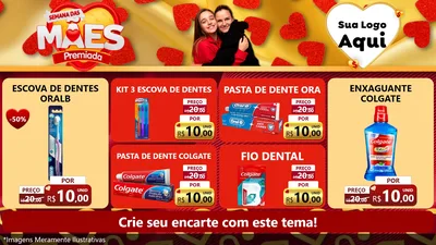 Modelo de TV para TV Horizontal com o tema Semana das Mães Premiada para Higiene Pessoal