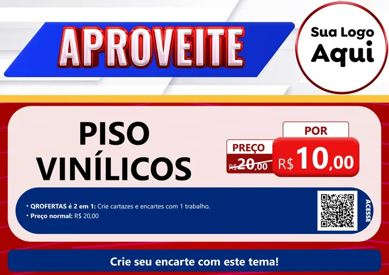 Modelo de Cartaz para Cartaz A4 Horizontal com o tema Aproveite para Material para Construção