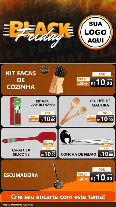 Modelo de TV para TV Vertical com o tema Black Friday para Utilidades Domésticas