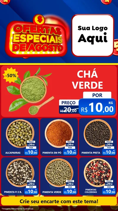 Modelo de Rede Social para Stories com o tema Ofertas Especiais de Agosto para Produtos Naturais