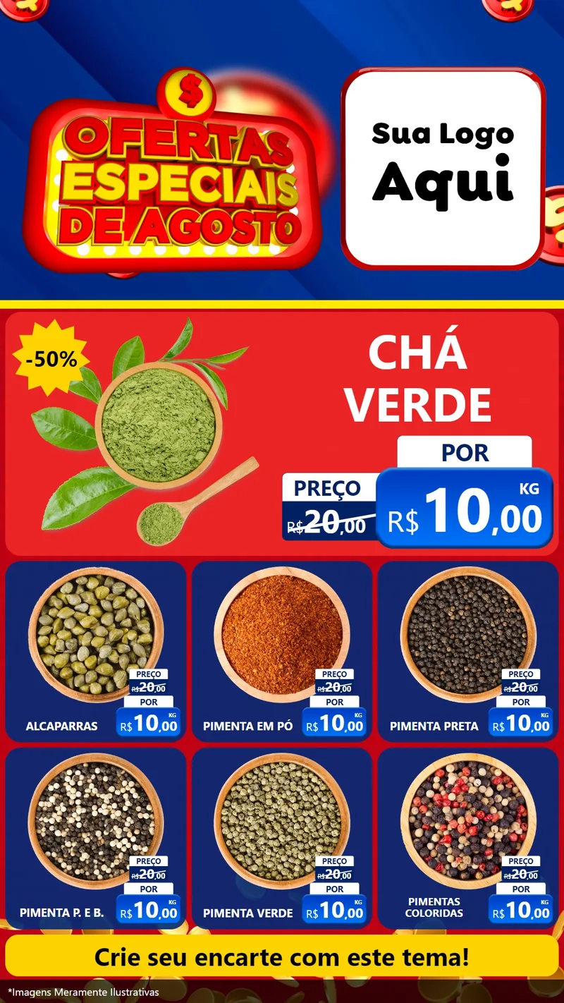 Modelo de Rede Social para Stories com o tema Ofertas Especiais de Agosto para Produtos Naturais