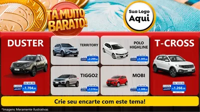 Modelo de TV para TV Horizontal com o tema Está Muito Barato para Concessionaria de Carros
