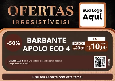 Modelo de Cartaz para Cartaz A4 Horizontal com o tema Ofertas Irresistíveis! para Armarinho e Aviamentos