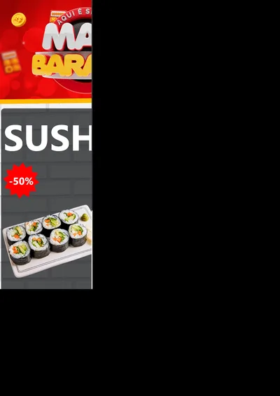 Modelo de Encarte para Encarte A4 Vertical com o tema Mais Barato para Comida japonesa
