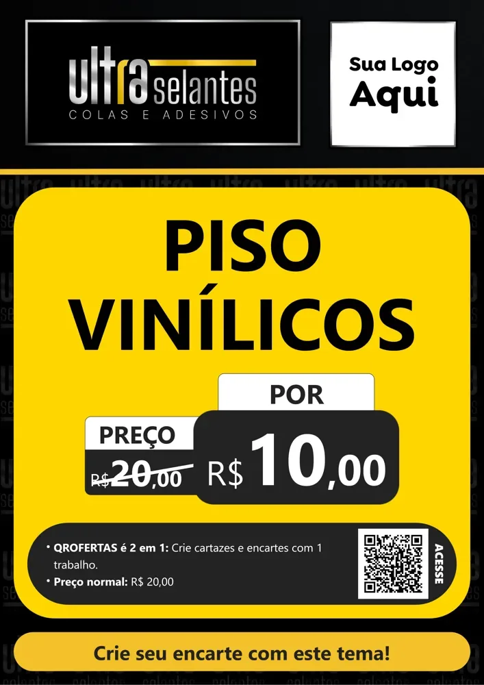 Modelo de Cartaz para Cartaz A4 Vertical com o tema Ultra selantes para Material para Construção