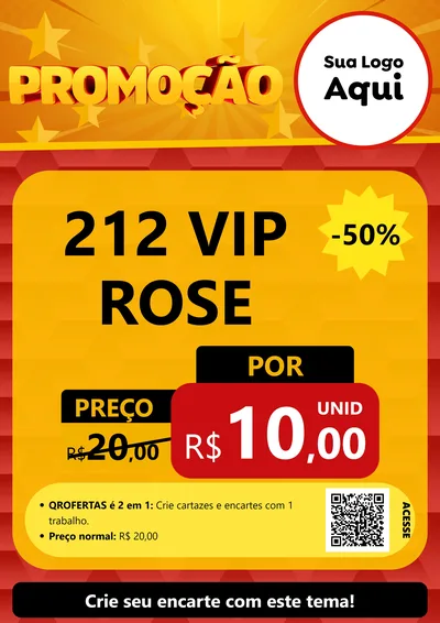 Modelo de Cartaz para Cartaz A4 Vertical com o tema Promoção para Perfumes