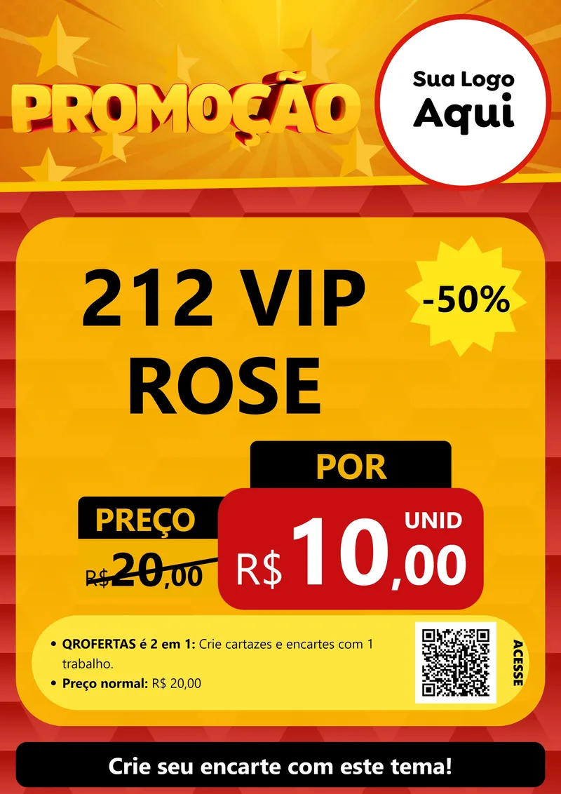 Modelo de Cartaz para Cartaz A4 Vertical com o tema Promoção para Perfumes