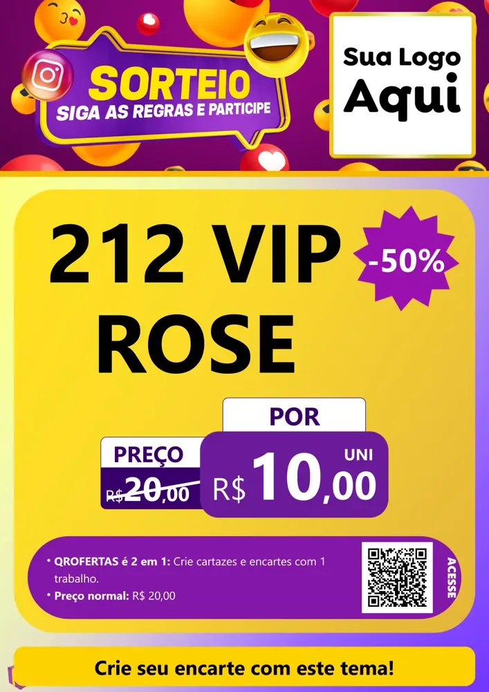 Modelo de Cartaz para Cartaz A4 Vertical com o tema Sorteio para Perfumes