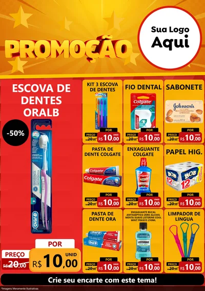 Modelo de Encarte para Encarte A4 Vertical com o tema Promoção para Higiene Pessoal
