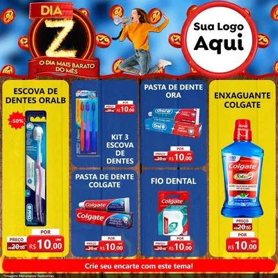 Modelo de Rede Social para Feed Facebook com o tema Dia Z - O Dia Mais Barato Do Mês para Higiene Pessoal