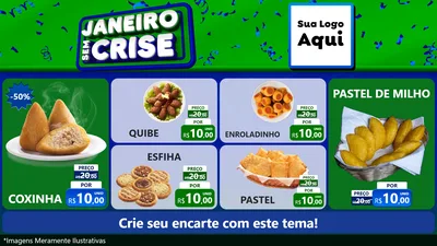Modelo de TV para TV Horizontal com o tema Janeiro Sem Crise para Salgadaria