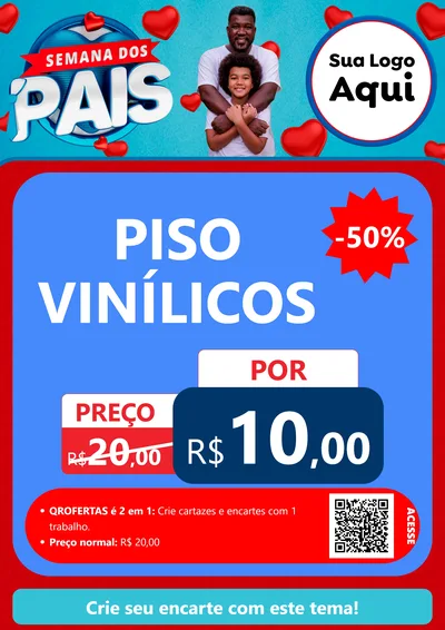 Modelo de Cartaz para Cartaz A4 Vertical com o tema Semana Dos Pais para Material para Construção