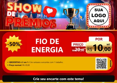 Modelo de Cartaz para Cartaz A4 Horizontal