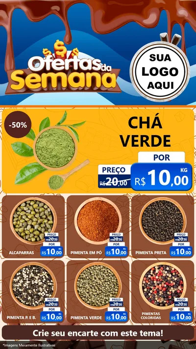 Modelo de Rede Social para Stories com o tema Ofertas da Semana - Páscoa para Produtos Naturais