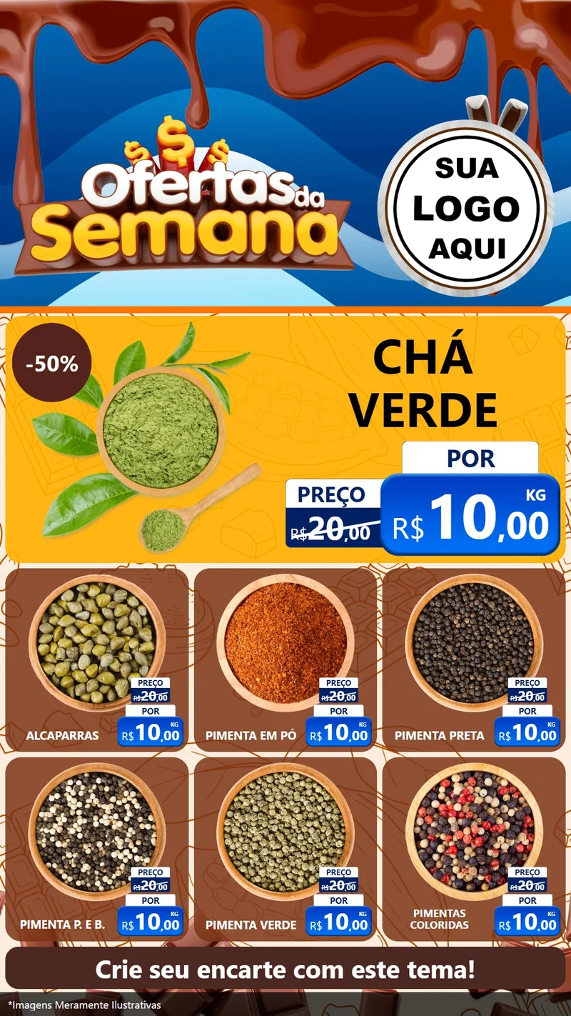 Modelo de Rede Social para Stories com o tema Ofertas da Semana - Páscoa para Produtos Naturais