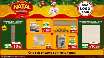 Modelo de TV para TV Horizontal com o tema Natal da Economia para Pisos e revestimentos