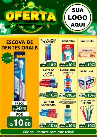 Modelo de Encarte para Encarte A4 Vertical com o tema Oferta para Higiene Pessoal