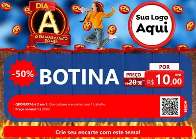 Modelo de Cartaz para Cartaz A4 Horizontal com o tema Dia A - O Dia Mais Barato Do Mês para Agropecuária
