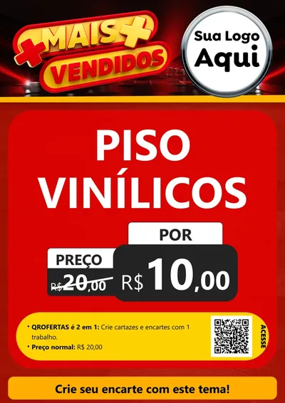 Modelo de Cartaz para Cartaz A4 Vertical com o tema Mais Vendidos para Material para Construção