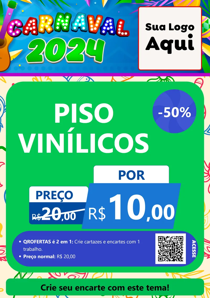 Modelo de Cartaz para Cartaz A4 Vertical com o tema Carnaval 2027 para Material para Construção
