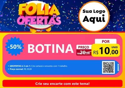 Modelo de Cartaz para Cartaz A4 Horizontal com o tema Folia de Ofertas para Agropecuária