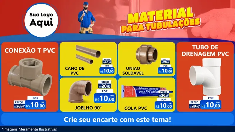 Modelo de TV para TV Horizontal com o tema Material Para Tubulações (Tubos e Conexões) para Tubos e conexões