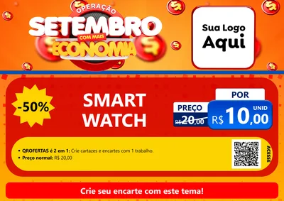 Modelo de Cartaz para Cartaz A4 Horizontal com o tema Operação Setembro Com Muita Economia para Informática
