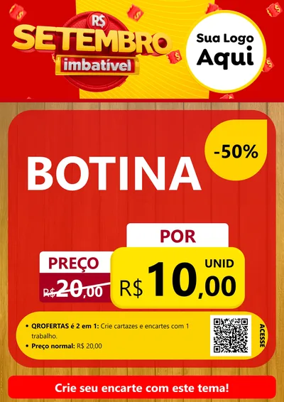 Modelo de Cartaz para Cartaz A4 Vertical com o tema Setembro Imbatível para Agropecuária
