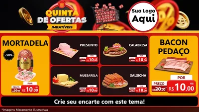 Modelo de TV para TV Horizontal com o tema Quinta de Ofertas Imbatíveis para Frios e Laticínios